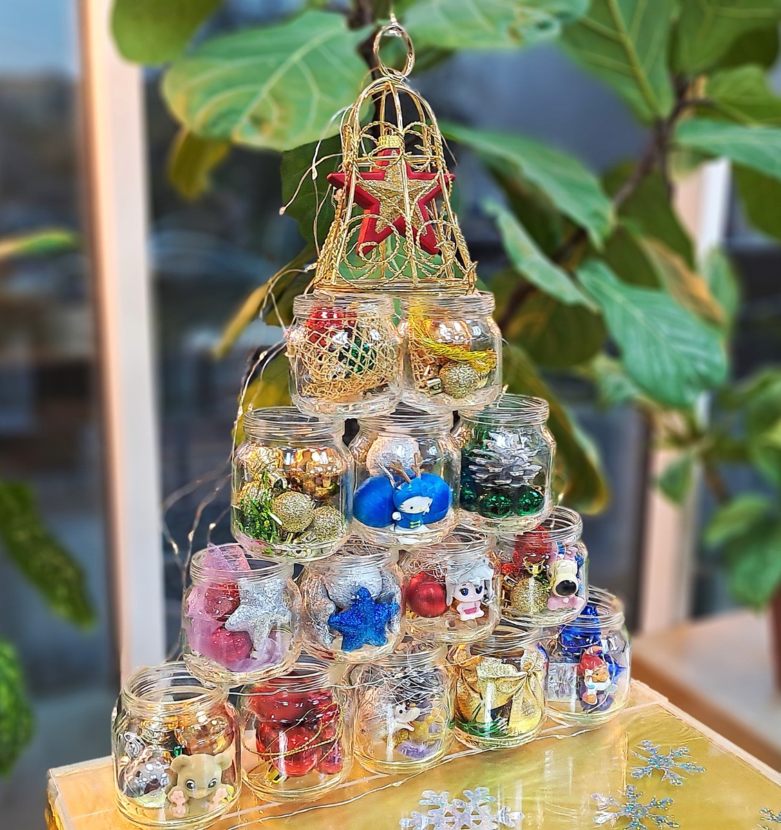 "Парад Ёлок - 2024". Волгоградская Горьковка. Идеи. Елка из баночек