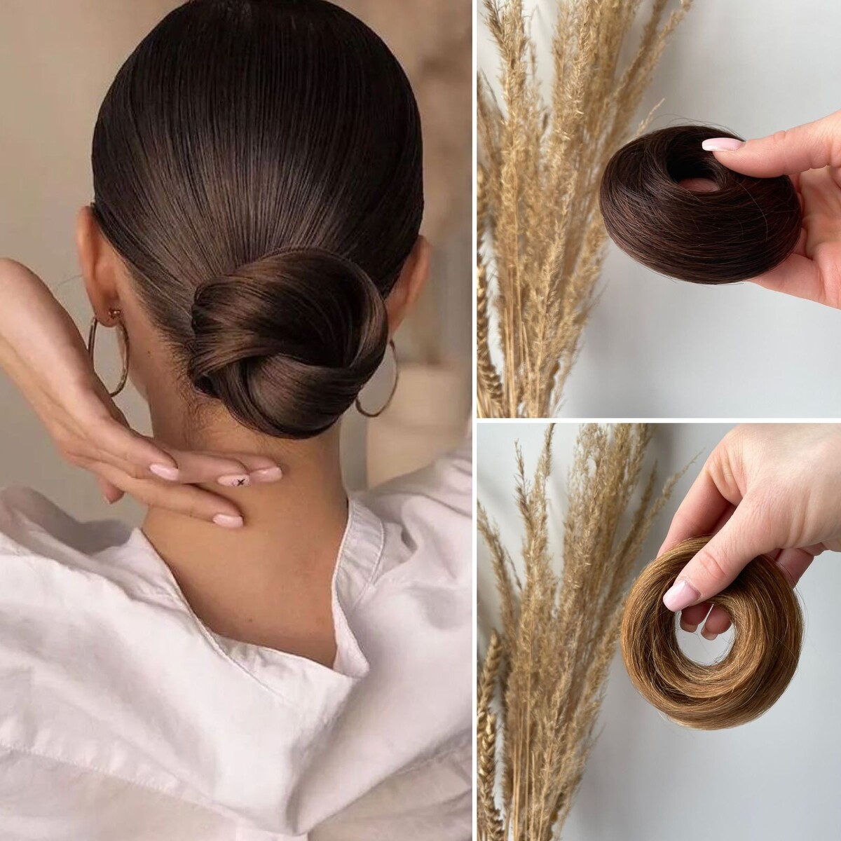 резинка-пучок AMERA и прическа с ней