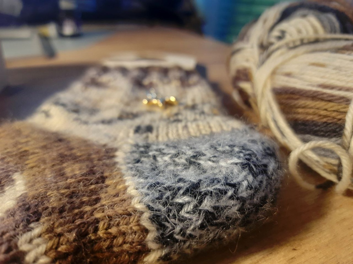 Пушистая мохеровая пяточка!