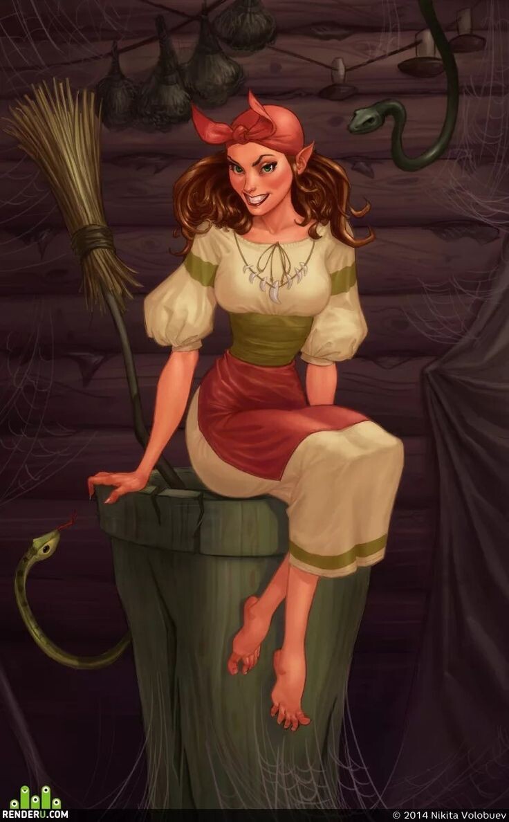 А баба Яга теперь придумывала, к кому бы в гости сходить. Себя показать.