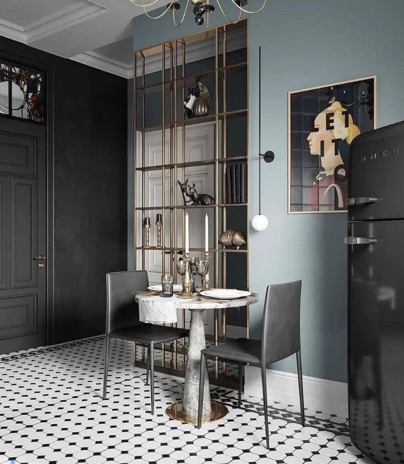 Подборка лилово-морского цвета в интерьерах с сайта Pinterest