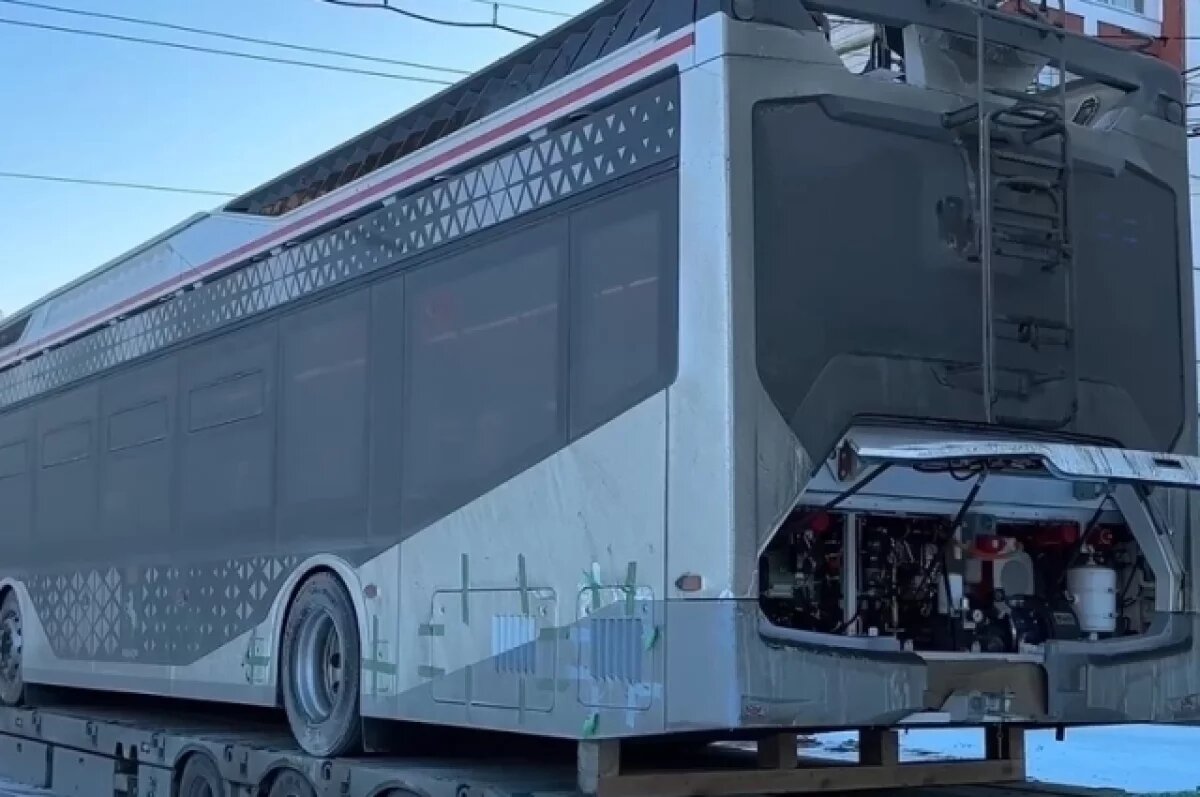    Сегодня в Томск прибыли новые электробусы