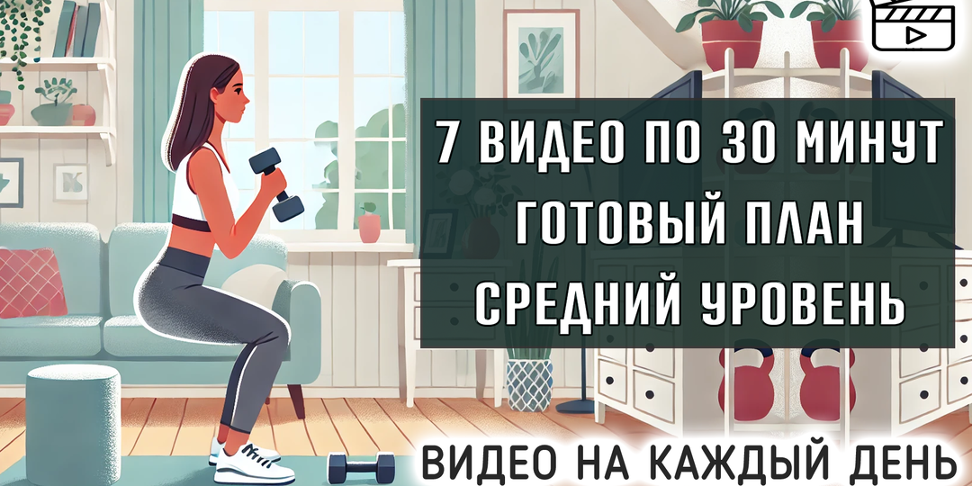 7 тренировок по 30 минут для похудения: готовый комплекс на неделю