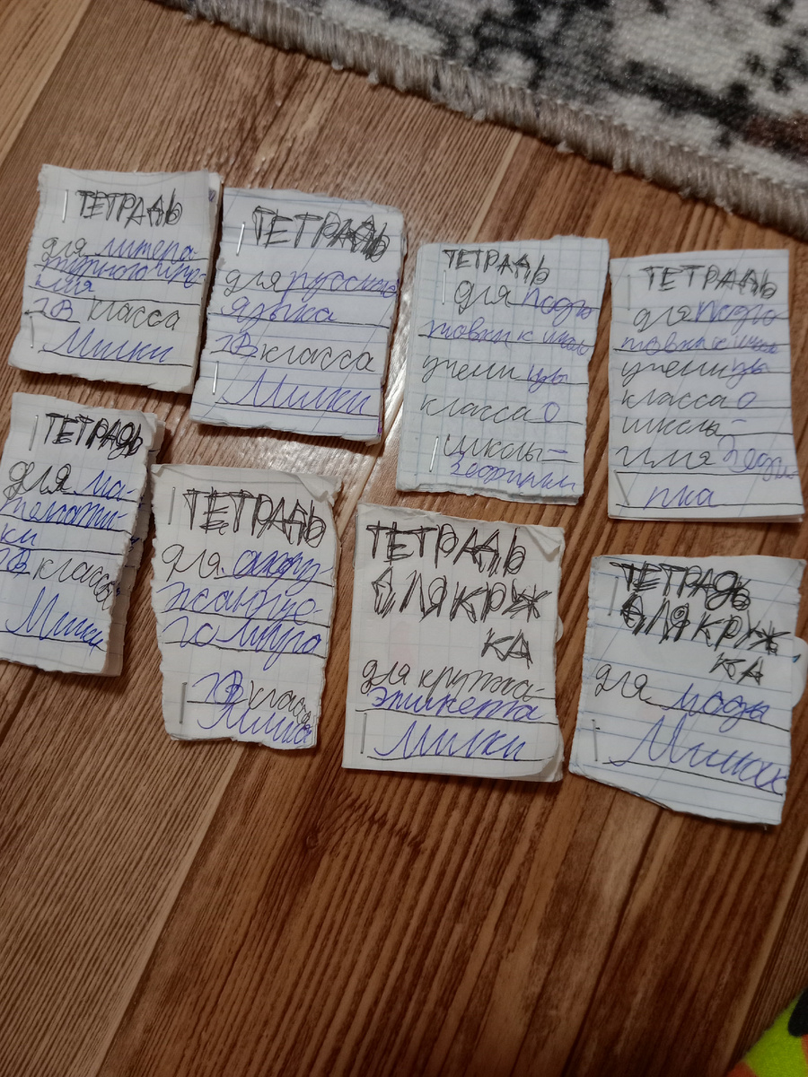 Тетради для уроков и кружков 