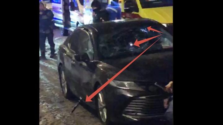 "Тойота" генерал-лейтенанта стояла в 10 м от эпицентра взрыва/Стоп-кадр видео.