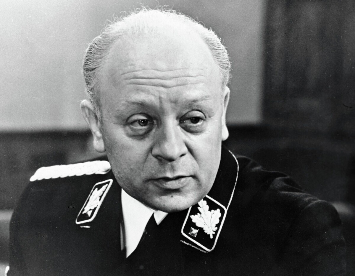 Леонид Броневой в телесериале  «Семнадцать мгновений весны», 1973 год. Фото: РИА Новости