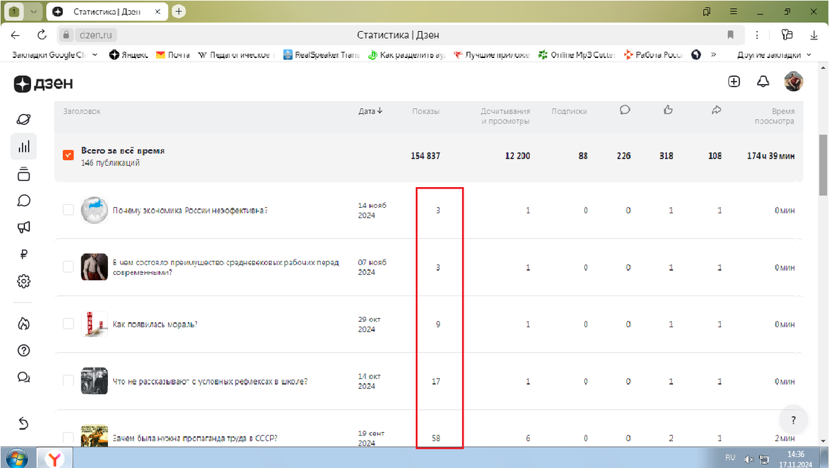 Показы во второй половине 2024 года