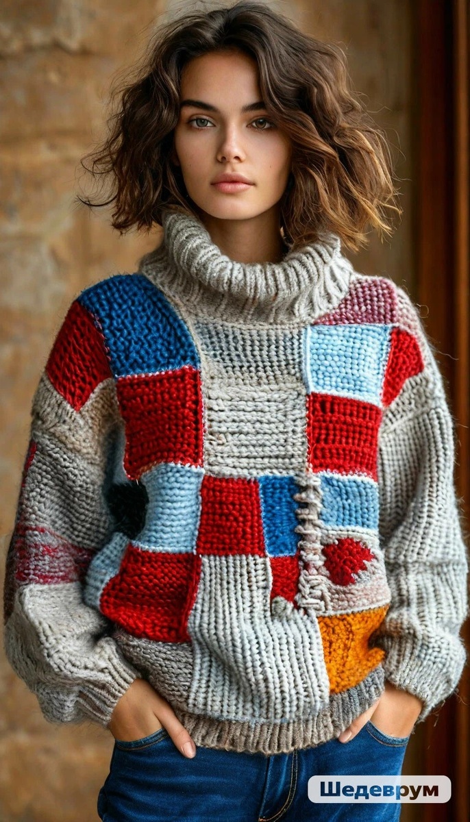  Свитера ручной работы — это не просто одежда, это настоящее искусство! Каждый лоскутный свитер уникален и создается с любовью и вниманием к деталям. Представьте себе, как уютно и тепло вам будет в таком свитере, который не только согревает, но и подчеркивает вашу индивидуальность.Лоскутные свитера — это идеальное сочетание стиля и комфорта. Они могут быть выполнены в самых разных цветах и узорах, что позволяет каждому найти что-то по душе. Связанные спицами, такие свитера обладают особой текстурой и мягкостью, что делает их идеальными для холодных дней.Оригинальные лоскутные свитера — это отличный способ выделиться из толпы и продемонстрировать свой уникальный стиль. Они прекрасно подойдут как для повседневной носки, так и для особых случаев. Не упустите возможность добавить в свой гардероб этот стильный и теплый элемент!