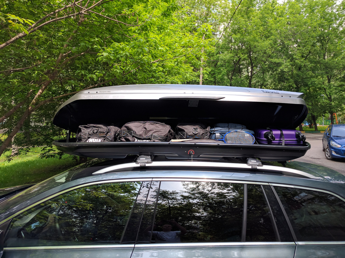 Примерное расположение вещей в автобоксе