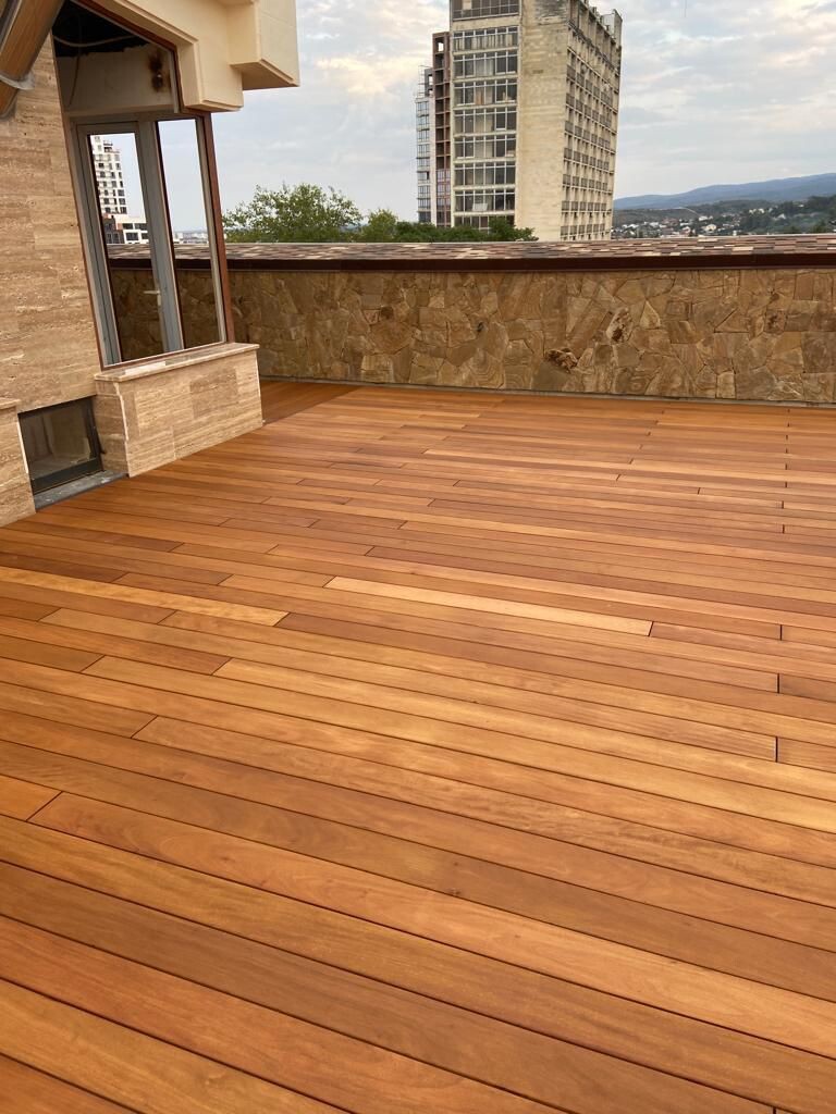 Терраса из экзотической древесины гарапа под маслом Osmo 👍