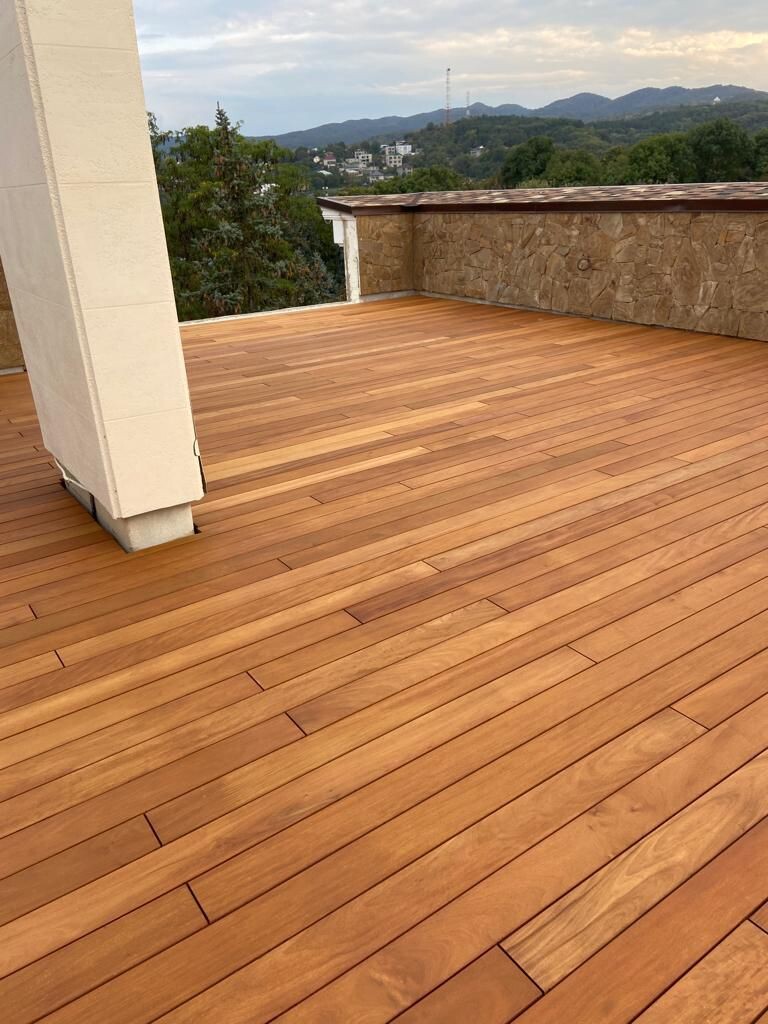 Терраса из экзотической древесины гарапа под маслом Osmo 👍