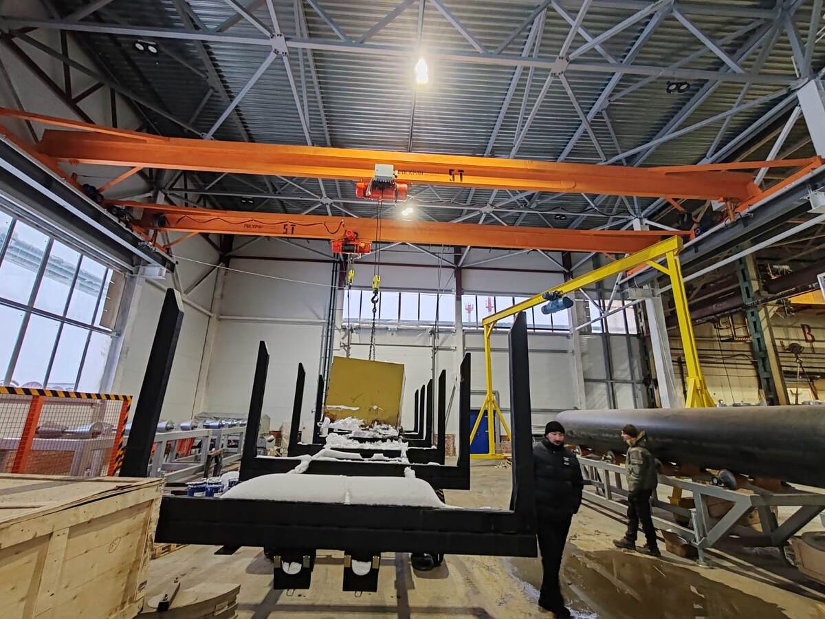 Завод “Роскран” успешно выполнил поставку и монтаж трех мостовых опорных кранов в Республике Татарстан!