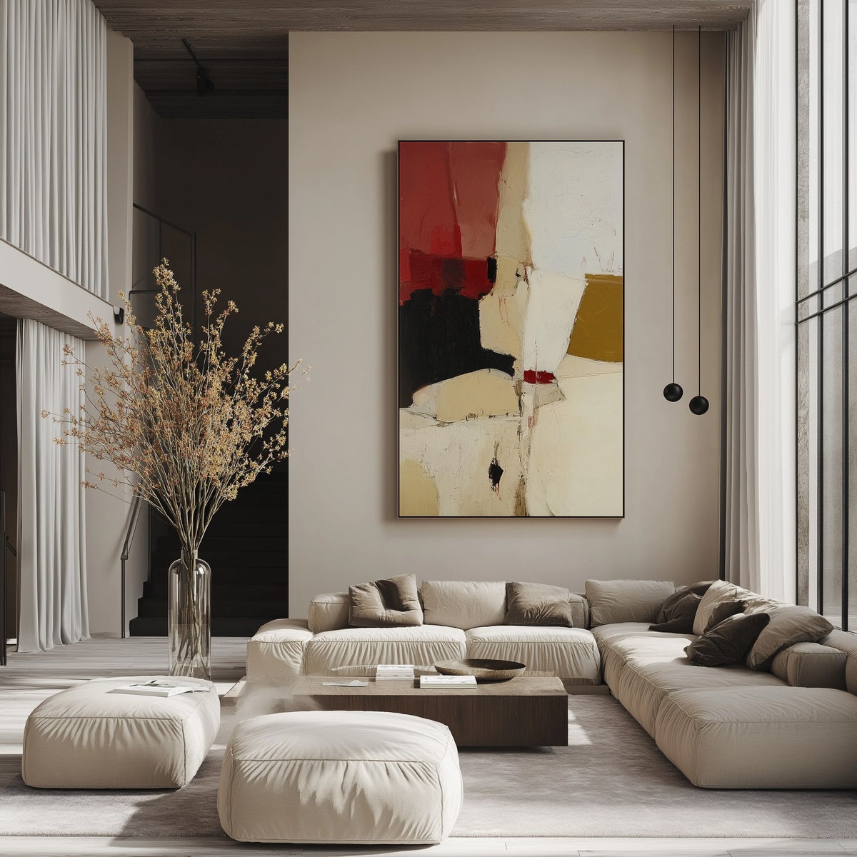 Абстрактная квартира в гостиной