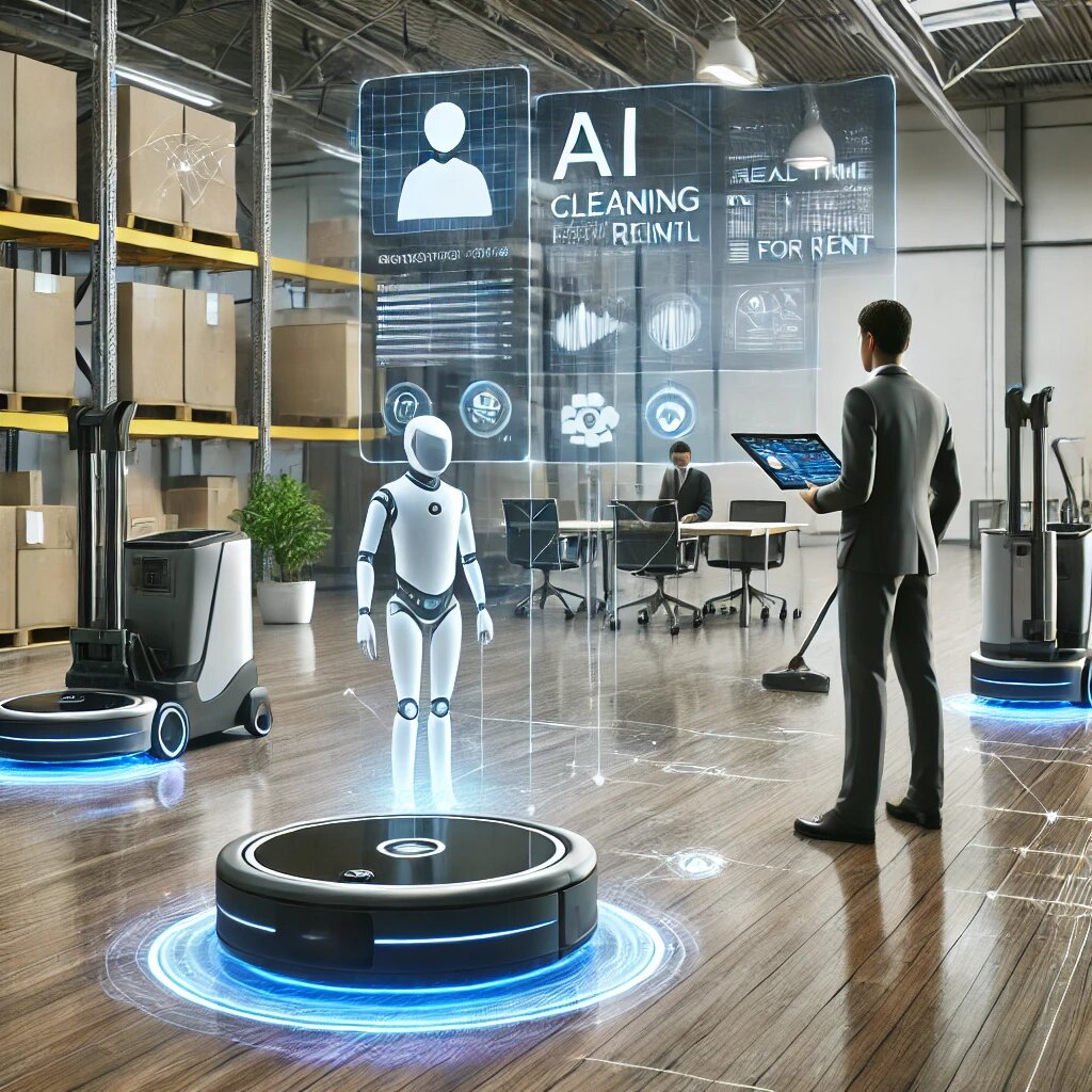 Современные технологии активно проникают в сферу аренды клинингового оборудования, трансформируя устоявшиеся процессы и повышая их эффективность. Искусственный интеллект (ИИ) становится ключевым инструментом, который помогает оптимизировать управление техникой, улучшить клиентский сервис и снизить издержки.

Эта статья расскажет, как ИИ меняет рынок аренды клинингового оборудования, какие задачи он решает, и какие перспективы открываются для бизнеса.

1. Умное управление парком оборудования
Для компаний, занимающихся арендой, управление парком клинингового оборудования — одна из главных задач. ИИ помогает:

Предсказывать спрос на технику в зависимости от сезона, региона или специфики объектов.
Оптимизировать маршруты доставки оборудования клиентам.
Отслеживать состояние техники в реальном времени и предотвращать поломки.
Пример: интеллектуальная система может уведомить о необходимости замены фильтра в поломоечной машине, избегая простоев.

2. Персонализированный подход к клиентам
ИИ позволяет анализировать данные клиентов и предлагать решения, которые соответствуют их потребностям:

Рекомендации техники в зависимости от типа объекта (офисы, склады, гостиницы и т.д.).
Специальные предложения на основе предыдущих заказов.
Оптимизация цен с учётом срока аренды и доступности техники.
Пример: клиент, арендующий оборудование для уборки торгового центра, может получить предложение о долгосрочной аренде с комплектом расходных материалов.

3. Прогнозирование спроса и снижение издержек
ИИ анализирует огромные массивы данных, позволяя прогнозировать потребности клиентов и оптимизировать запасы:

Прогноз сезонных пиков спроса, например, на оборудование для уборки снега зимой.
Планирование загрузки техники для сокращения простоев.
Анализ рыночных трендов для расширения ассортимента оборудования.
Пример: система прогнозирует рост спроса на компактные поломоечные машины в густонаселённых городах и рекомендует увеличить их закупки.

4. Автоматизация процесса аренды
ИИ способен сдел