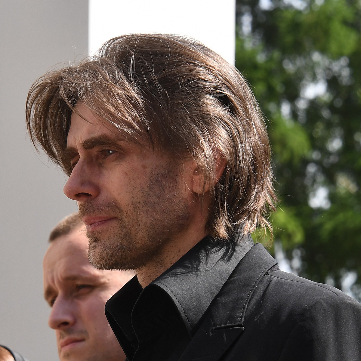 Петр Чернышев на прощании с Анастасией Заворотнюк. Фото: Global Look Press