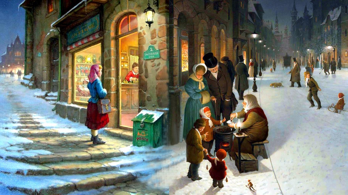 Коллаж автора с использованием изображений картин художников из сегодняшней публикации.