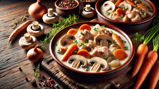    Готовим в горшочках: аппетитный кролик с шампиньонами в сметанном соусе Виктория Шварц