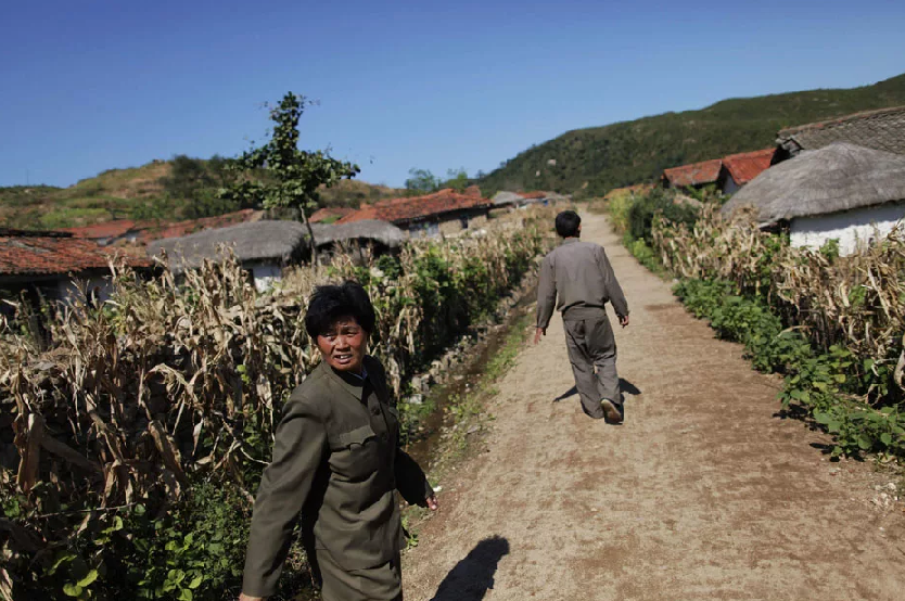 Северокорейская деревня.