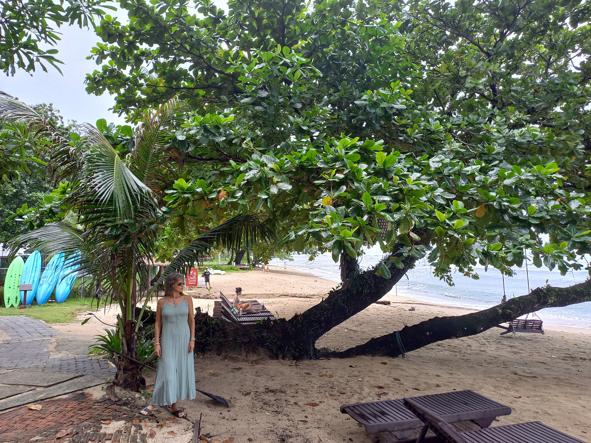 Kai Bae Beach, пляж нашего отеля Koh Chang Cliff Beach Resort. Остров Чанг, Таиланд, июль 2024.