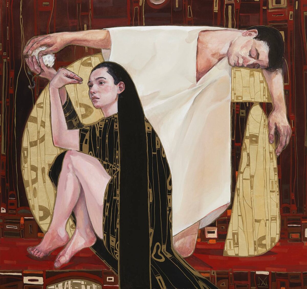 Художник Артур Мирзоян, холст, масло, золочение I 150х160 см I 2022 г.