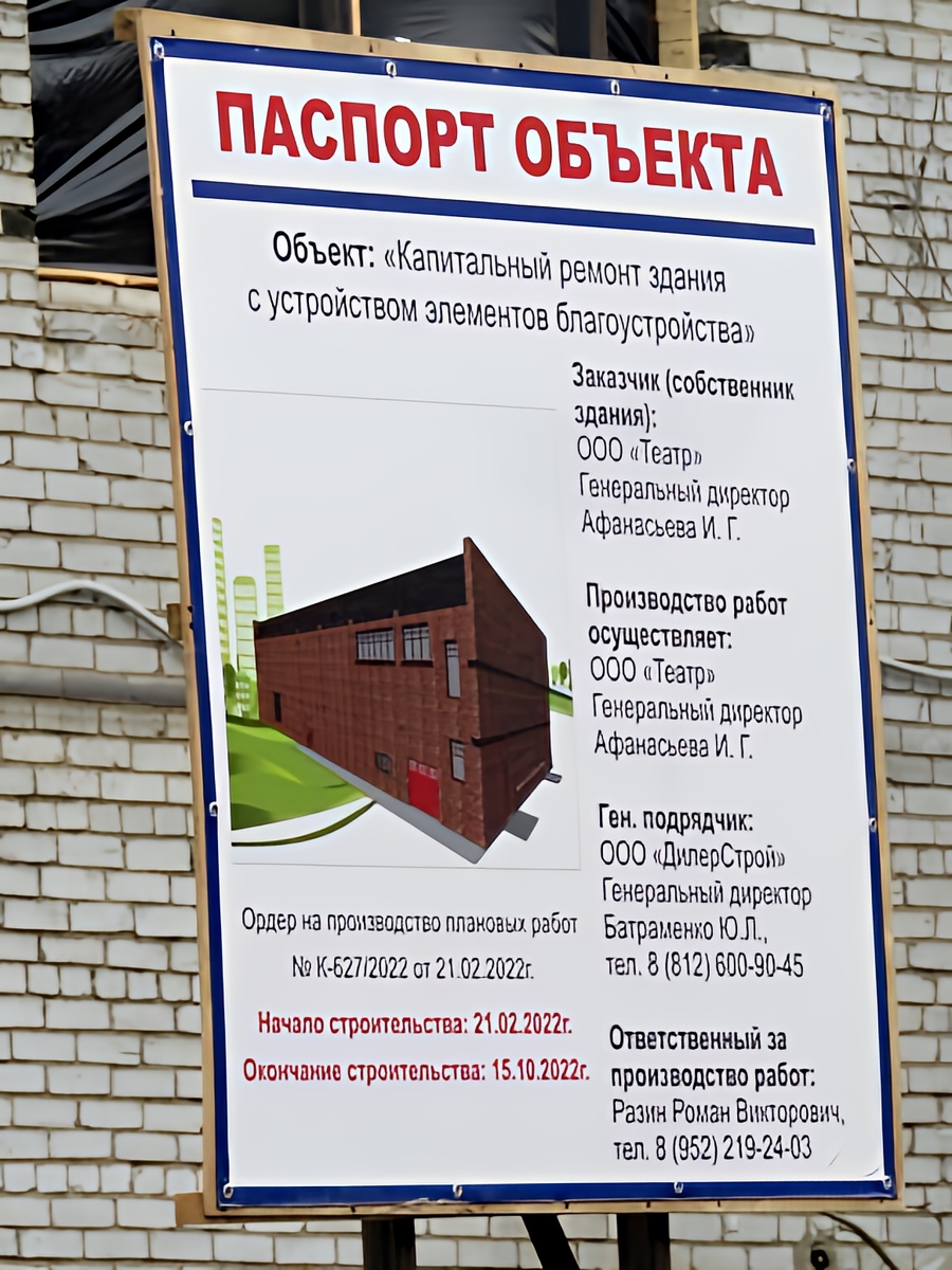 Паспорт объекта