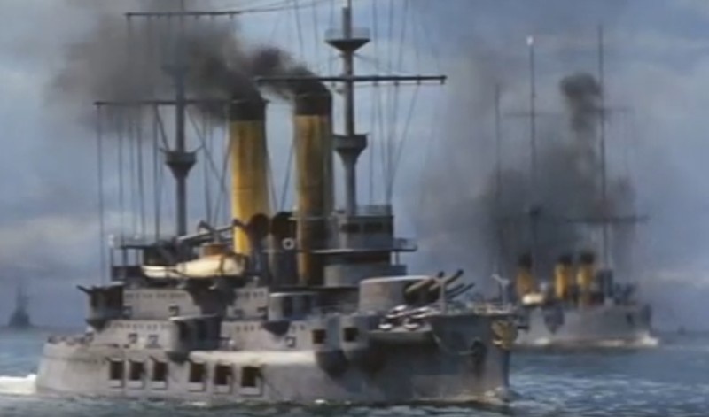 Кадр из фильма "Битва в Японском море" (1969).