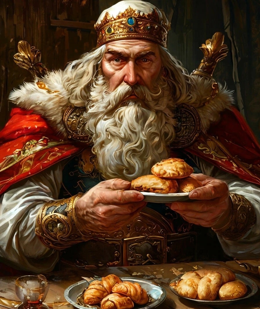 Пирожка не желаешь? Или дать тебе в пирожок?