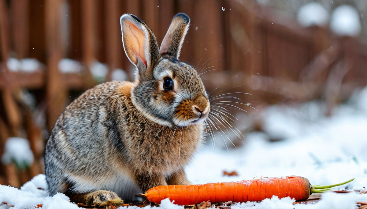 Правильное питание зимой: вкусная морковка согреет вашего питомца.)