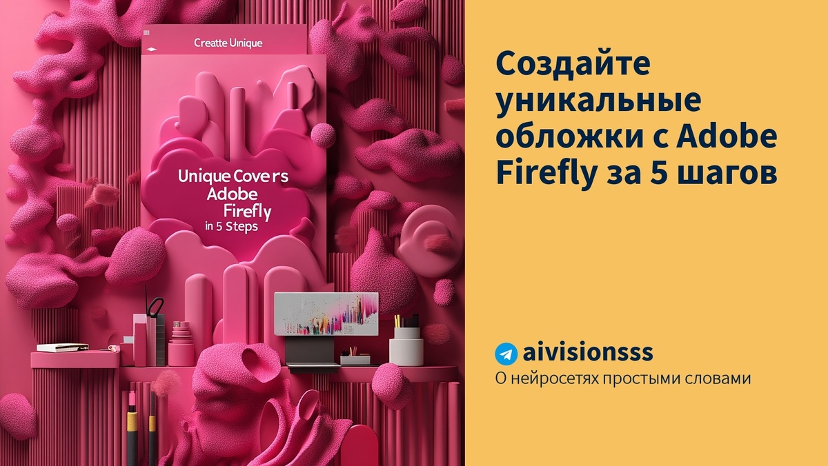   Создайте уникальные обложки с Adobe Firefly за 5 шагов aivisions