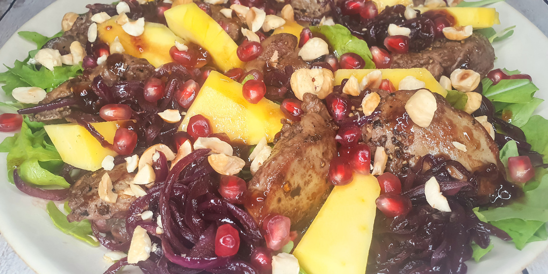 Тёплый салат с куриной печенью. Отличная возможность удивить и порадовать гостей