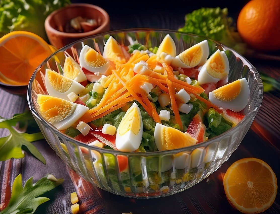 Этот салат изумит ваших гостей: удивите этой закуской из крабовых палочек с апельсином / Фото: Pogovorim.by