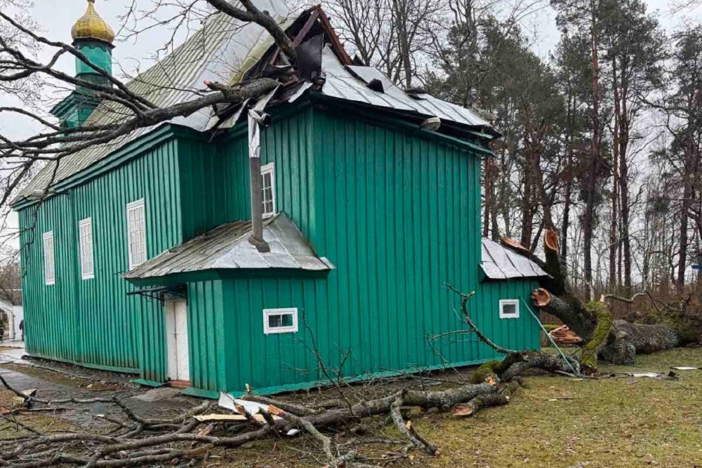    Дерево упало на церковь Сергей Белевич