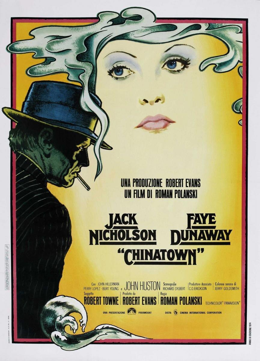 постер к фильму "Китайский квартал" (1974), режиссёр Роман Полански