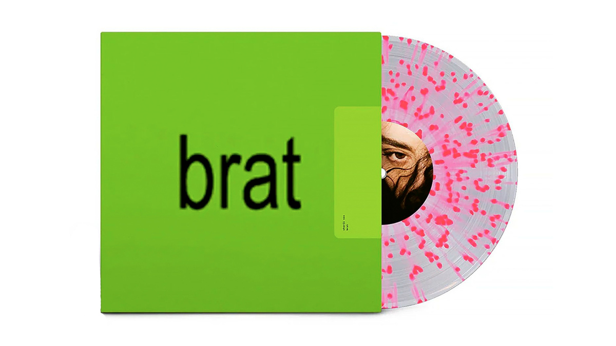 Оформление виниловой пластинки Charli XCX - "BRAT"