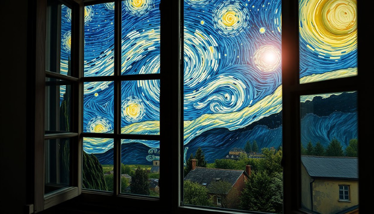 Вид из окна психиатрической лечебницы превращается в портал в иную реальность. 