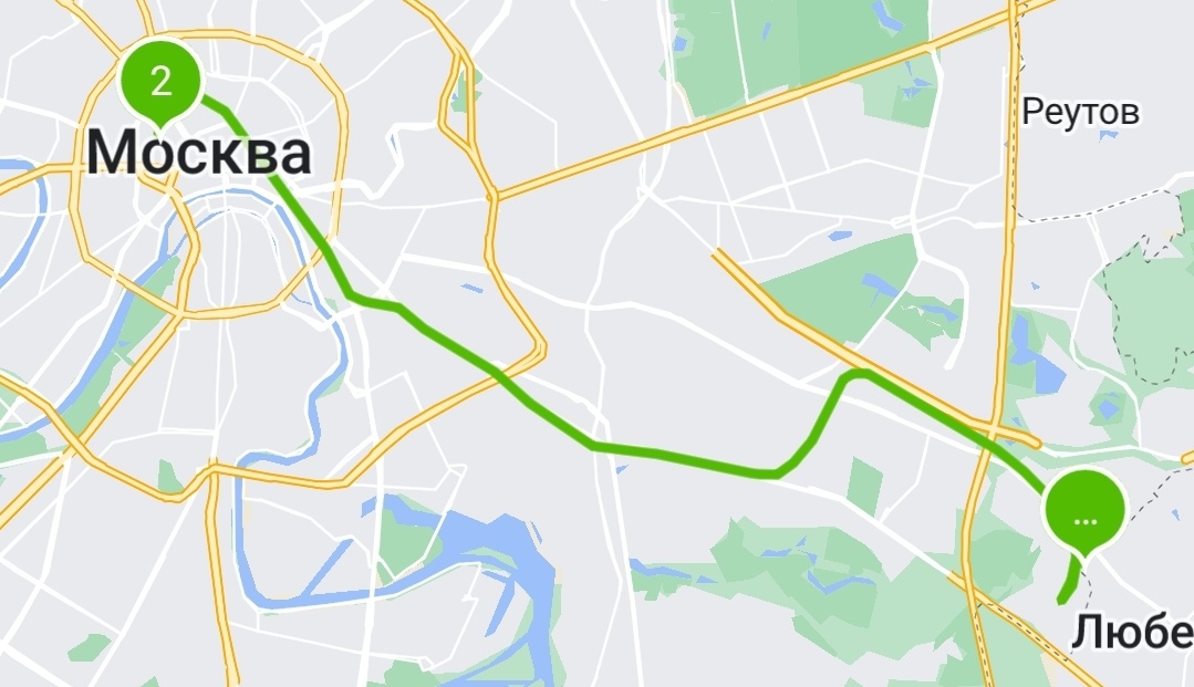 Видимо когда в заказе на первом адресе "многоточие" значит нужно будет возвращаться обратно