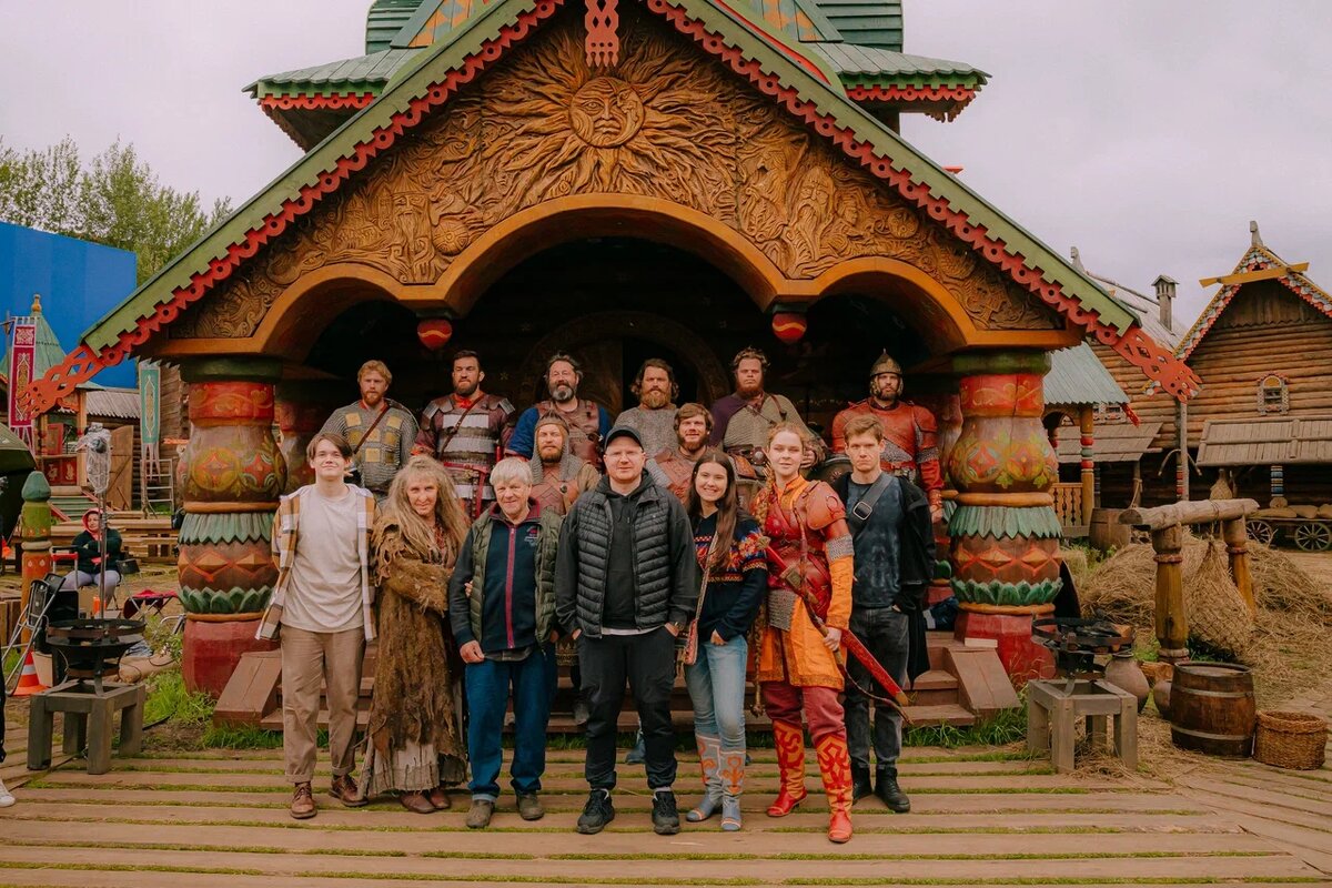 Кадр со съёмок сериала «Последний богатырь. Наследие».
