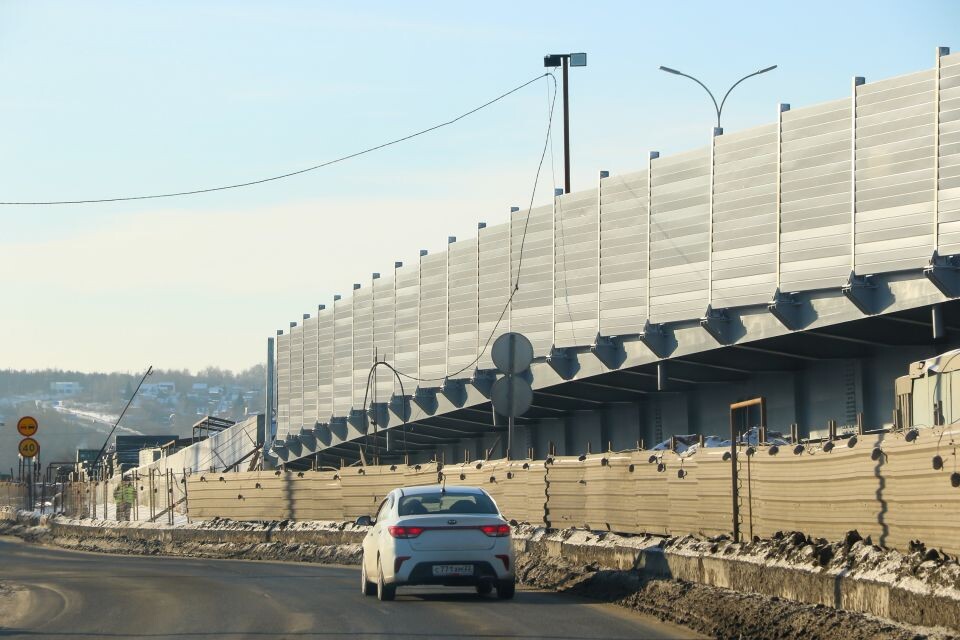    Строительство транспортной развязки на Змеиногорском тракте. Декабрь 2024 года. Источник: Виталий Барабаш