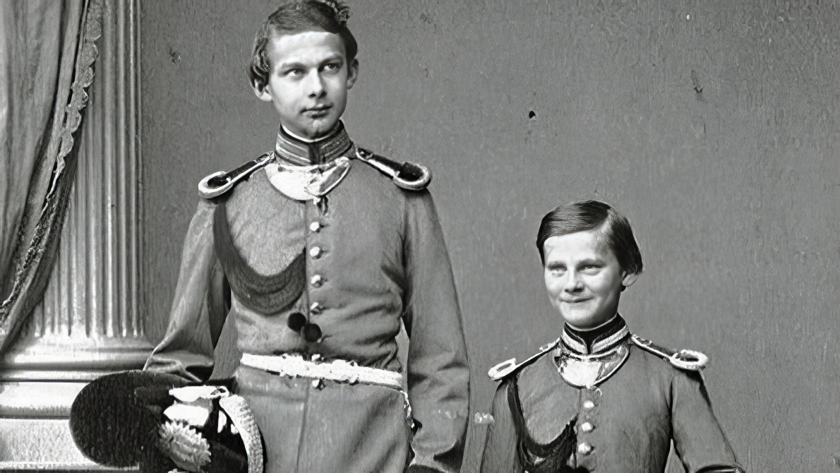 Братья Людвиг и Отто, будущие короли Баварии