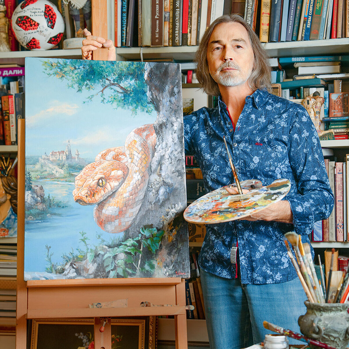    Никас Сафронов, народный художник России из личного архива Никаса Сафронова