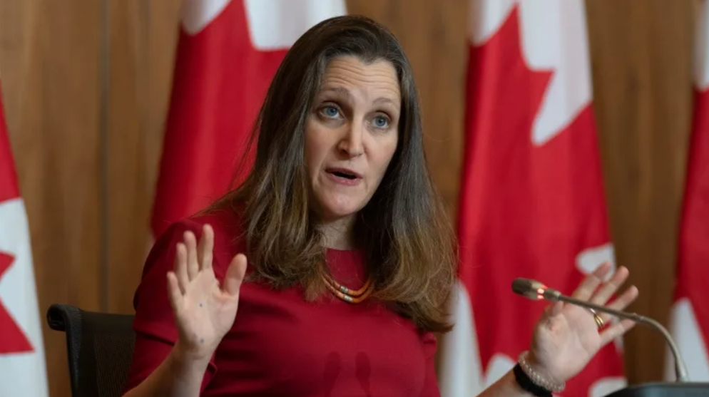 Христя Фриланд. Фото из открытых источников. 