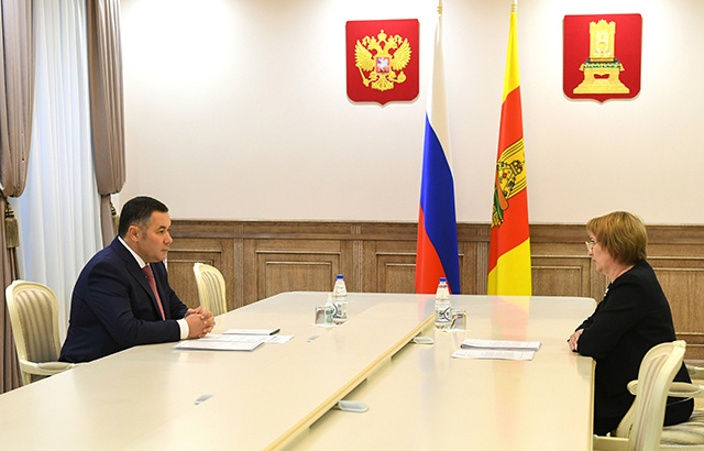 Губернатор Тверской области провёл встречу с главой Фировского округа