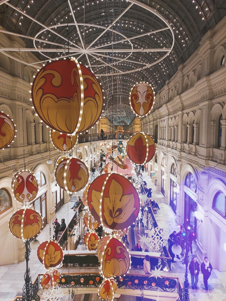 Новогодний ГУМ. Фото автора канала.