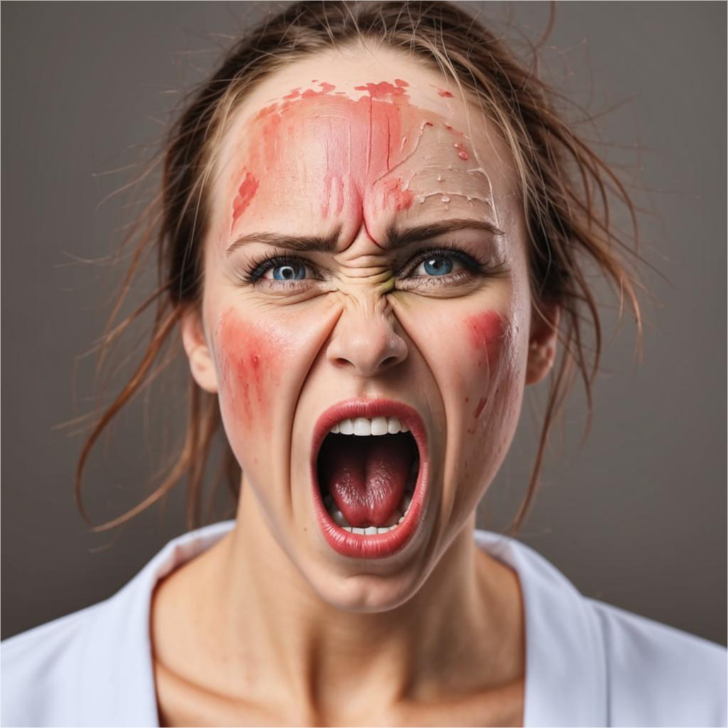 Недовольный клиент. Изображение сгенерировано нейросетью.