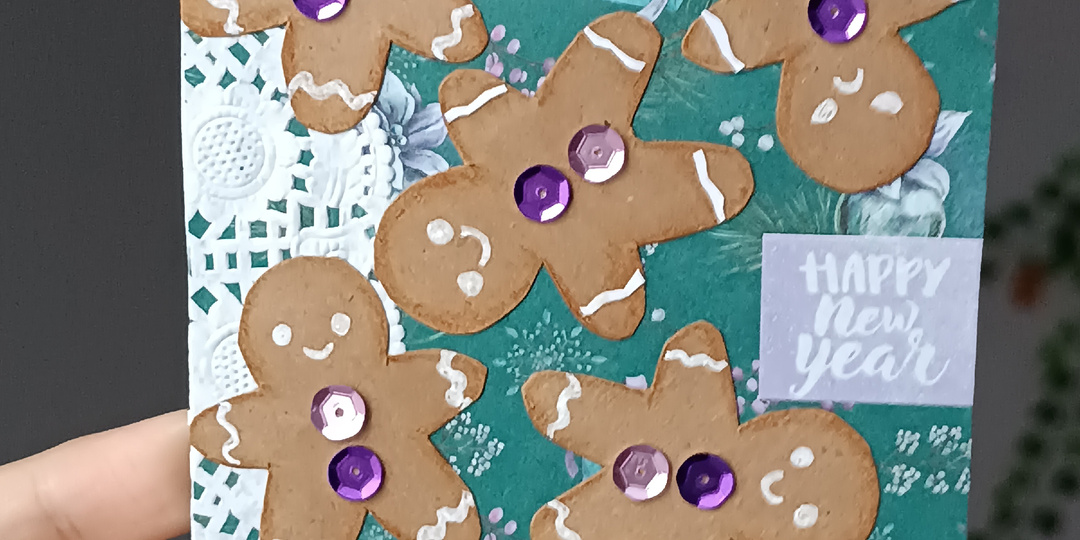 Открытка на новый год своими руками