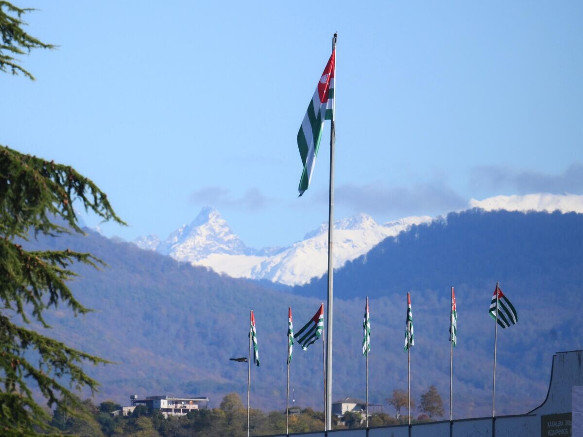    Флаги Абхазии в Сухуме© РИА Новости / Илья Питалев