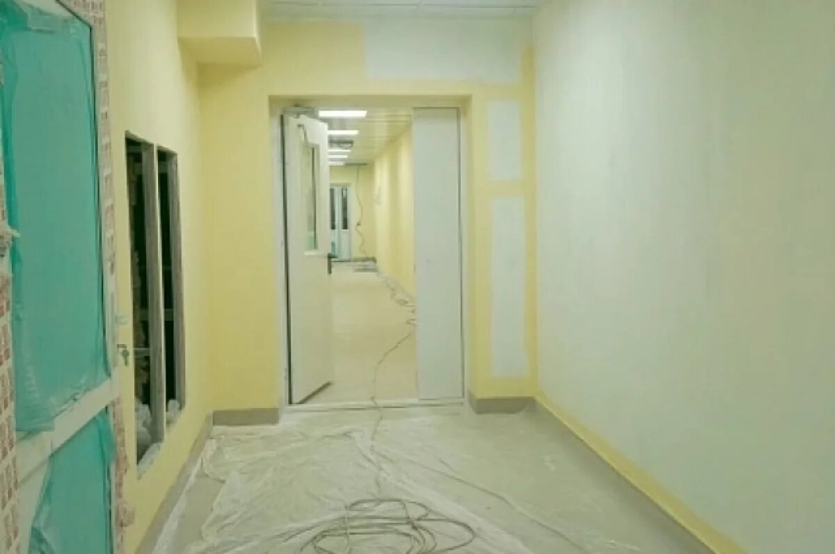    В Заринской ЦРБ завершается капремонт приемного отделения