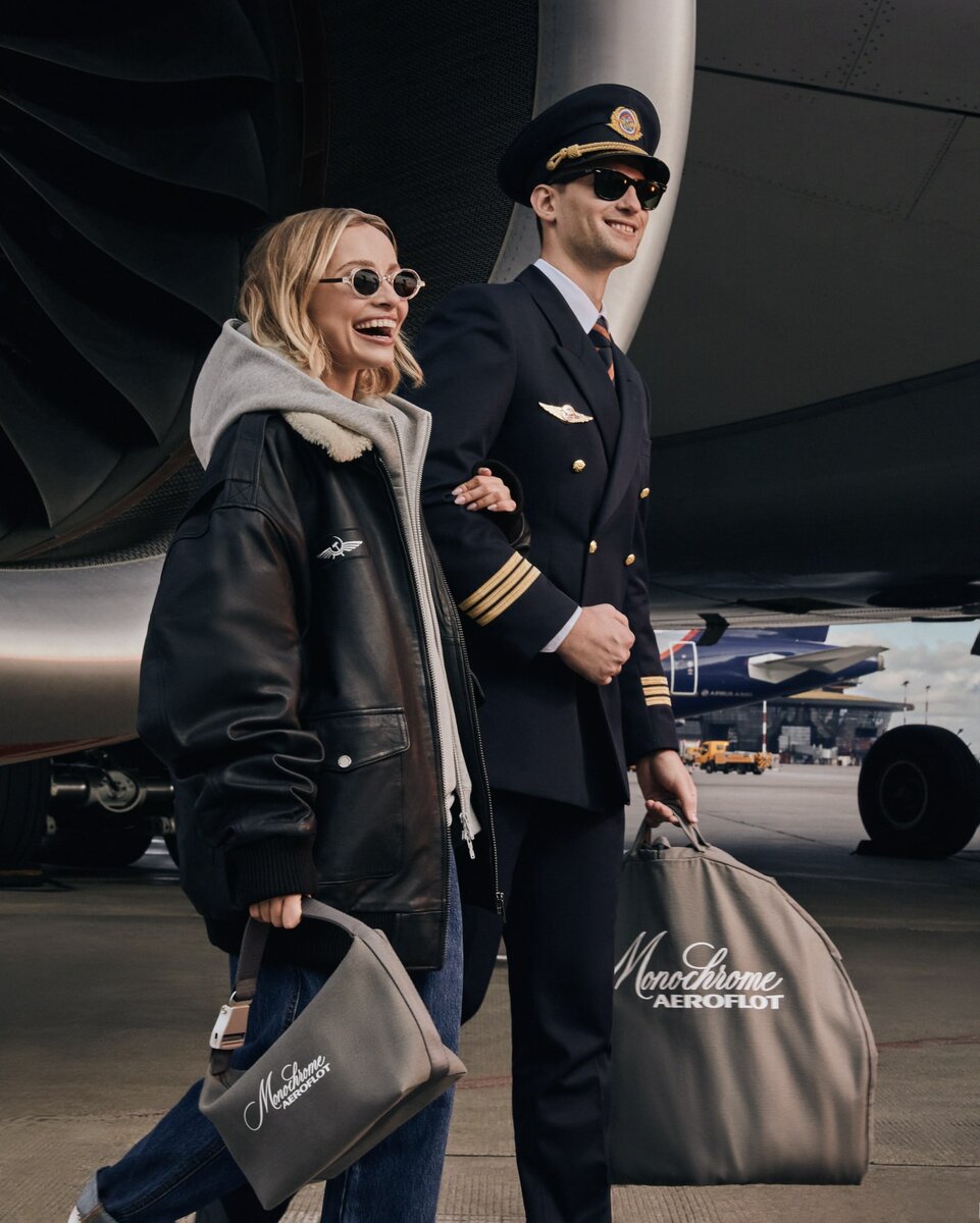 MONOCHROME и «Аэрофлот» выпустили совместный дроп в духе ретроавиации  