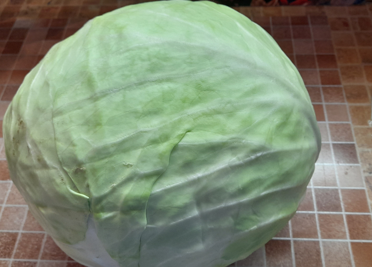 Протрите поверхность кочана полотенцем или мягкой тряпкой, чтобы удалить лишнюю влагу