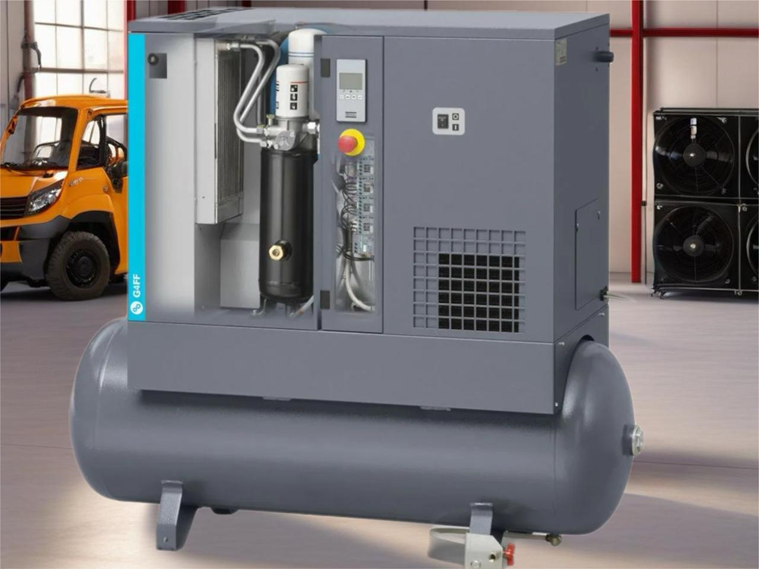 Рис. 1. Винтовой компрессор Atlas Copco.